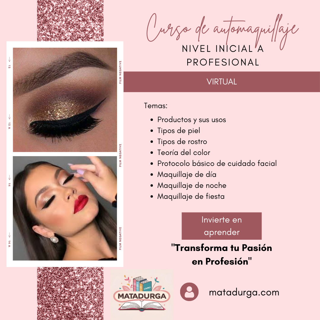"Curso de Maquillaje de Nivel Inicial a Pro"