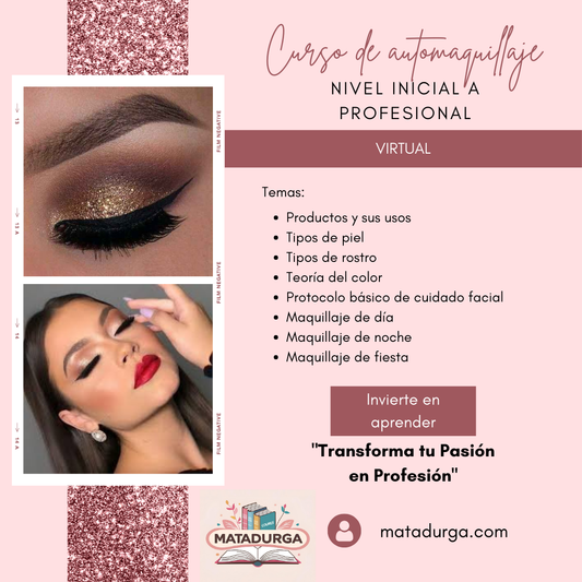 "Curso de Maquillaje de Nivel Inicial a Pro"